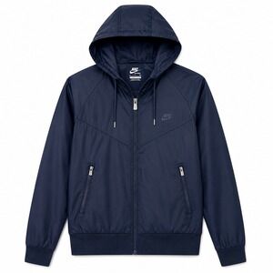 Nike Windrunner‎ Hooded Windbreaker Jacket Blue Size Small